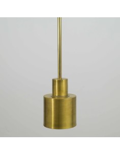 LAMPARA DE TECHO CAMPANA CILINDRO LATON 2