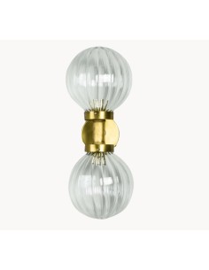 aged brass effect wall sconces