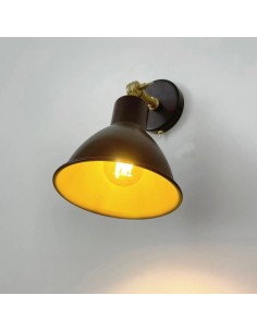 vintage wall light with artisanal materials and finishes 2