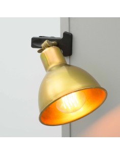 vintage wall sconces for indoor use with clamp-shaped support