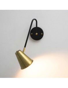 interior wall light with a marked retro vintage style that makes it perfect for bedroom lighting