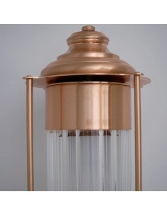 wall light with polycarbonate diffuser held by four rods