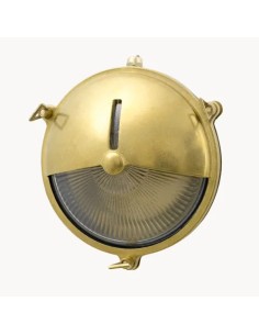 vintage nautical style brass wall light navy design