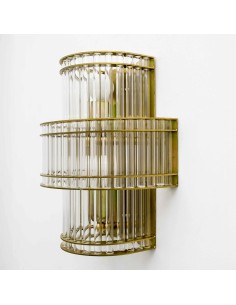 aplique de pared con tubos de cristal transparente 2