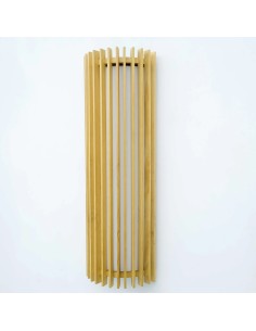 wall sconces formed by a cylindrical white cotton lampshade 2