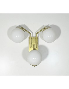 Vintage Arm Down Glass Ball Wall Sconce - Dino 2