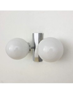 apliques de pared con dos bombillas led de casquillo E27