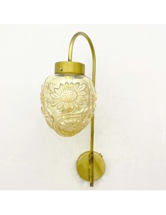 wall sconces with floral motif relief 2