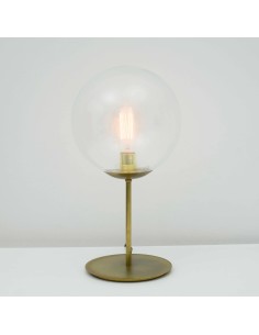 Vintage transparent glass ball table lamp - Naomi