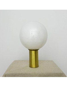 Opal glass ball vintage table lamp with brass finish - Fede 2