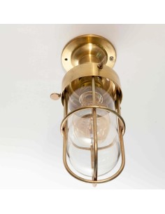 vintage brass ceiling light