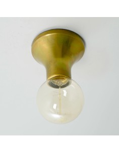 plafón de techo vintage con una bombilla LED de casquillo E27 2