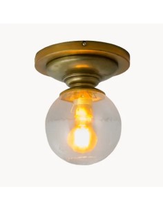 Vintage ball ceiling lamp with warm light
