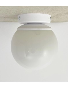 ceiling lamp with white glass ball