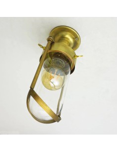Vintage navy ceiling lamp in brass finish 2