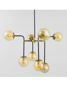 vintage ceiling lamp made of metal 2