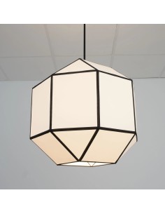 vintage ceiling lamps made of geometric shapes