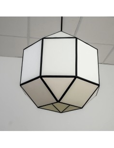 vintage ceiling lamps made of geometric shapes 2