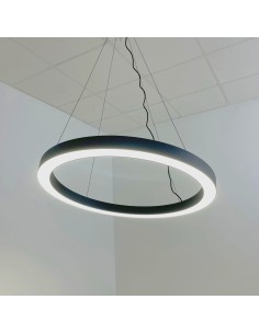 LED ring pendant lamp in different LED temperatures...