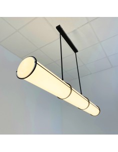 Pendant lamp matt black acrylic tube with integrated LED... 2