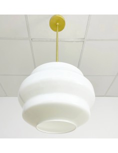 ceiling lamps with an opalized honeycomb-shaped lampshade 2