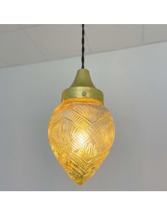 vintage ceiling lamps with textile cable