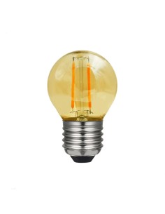 Vintage LED spherical bulb – E27 2W – Amber glass
