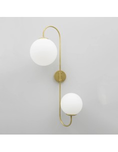 Vintage wall sconce with glass balls of different sizes -... 2