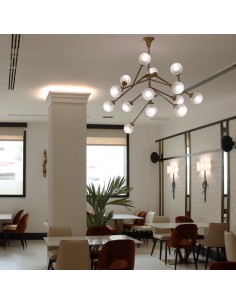 crystal and metal chandelier ceiling lamp 2