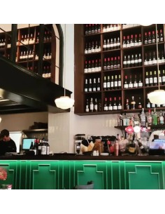 Vintage hanging ceiling lamp with glass tulip - Iliane 2