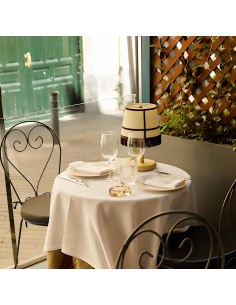 Vintage fringes table lamp with autonomous battery- Nadia 2