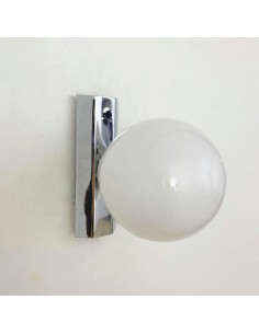 interior wall light with opal crystal ball and metal support