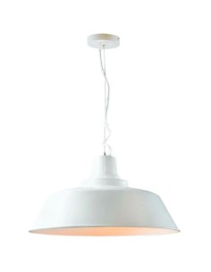 lámparas colgantes vintage estilo industrial con pantalla de metal color blanco