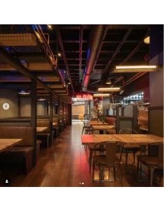 lámparas de techo vintage fabricada mediante una pantalla de chapa perforada 2