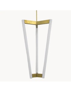 lámpara de luz vintage minimalista fabricada con tres tubos de policarbonato