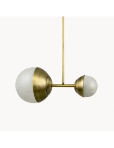 Pearly glass ball Vintage ceiling lamp - Aziel