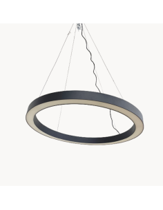 lámpara colgante vintage estilo minimalista en forma circular y diferentes acabados