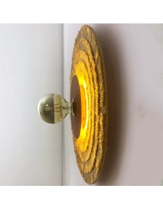 Warm light led lamp. Interior wall lamp. Rustic style wall lamps.