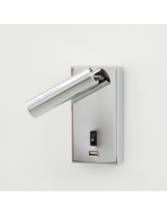 Vintage wall sconce with usb - ilidia