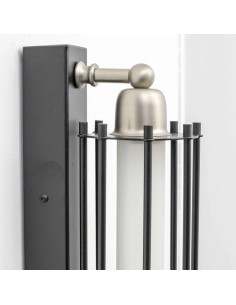 Industrial style wall sconce with fence - Margot