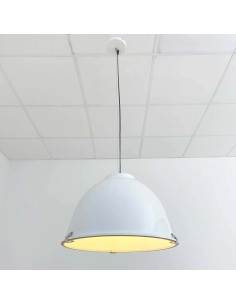 Vintage pendant lamp with glass diffuser  - Franklin 2