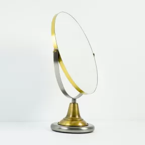 Vintage double-sided circular table mirror 2