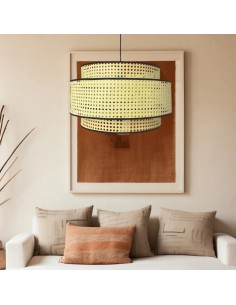 Very elegant ceiling lamps made with double lampshade 2