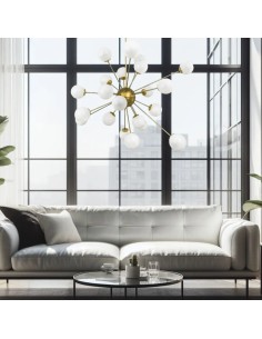 vintage ceiling lamps with a metal structure 2