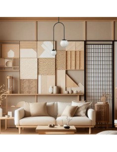 lámparas de techo vintage estéticas fabricada en metal acabado en negro mate 2