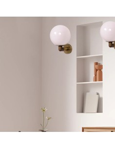 aplique de pared con bola de cristal fume 2