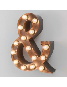 letras vintage decorativas luminosas