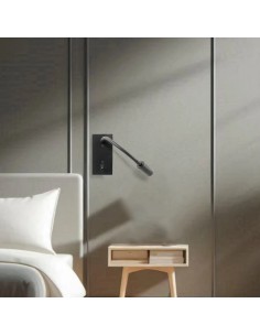 Aplique de pared de uso interior foco lector ideal para dormitorios 2