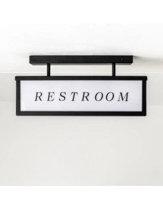 cartel luminoso de estilo vintage industrial personalizable 2