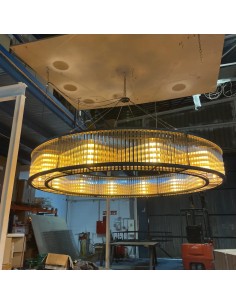 Matte black vintage ceiling lamp - Tecla 2